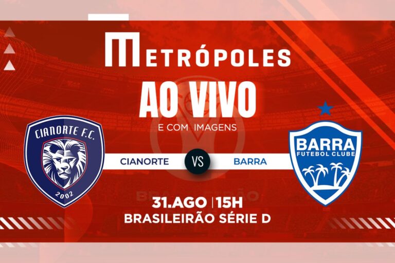 Série D: assista ao vivo e com imagens Cianorte-PR x Barra-SC