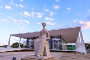 Generais - Fachada do Supremo Tribunal Federal (STF), em Brasília, em alusão à matéria sobre os PMs que aguardam julgamento na Corte