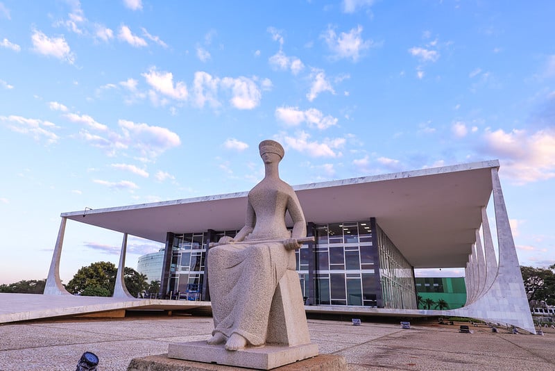Generais - Fachada do Supremo Tribunal Federal (STF), em Brasília, em alusão à matéria sobre os PMs que aguardam julgamento na Corte