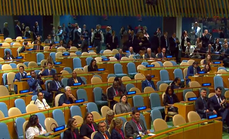 Delegação do Brasil segue protesto a Netanyahu e deixa plenário da ONU