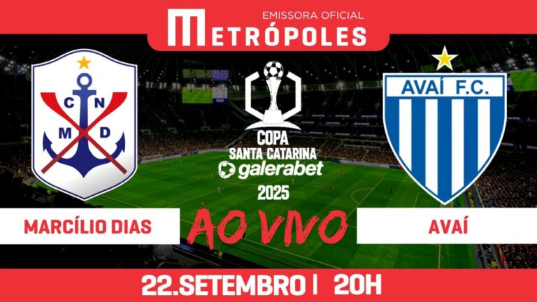 Assista Marcílio Dias e Avaí pela Copa Santa Catarina