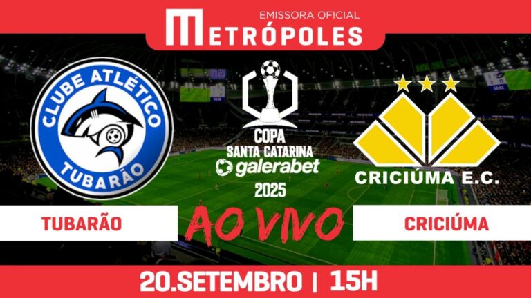 Assista Tubarão e Criciúma pela Copa Santa Catarina
