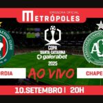 Veja Concórdia x Chapecoense pela Copa Santa Catarina
