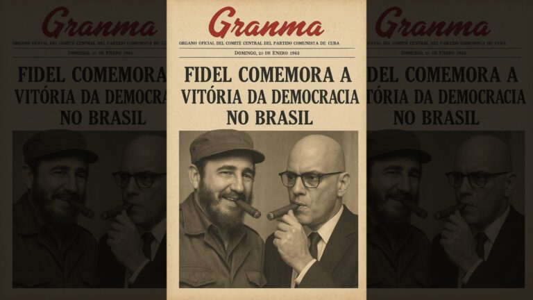 Flávio Bolsonaro usa ilustração para associar Moraes a Fidel