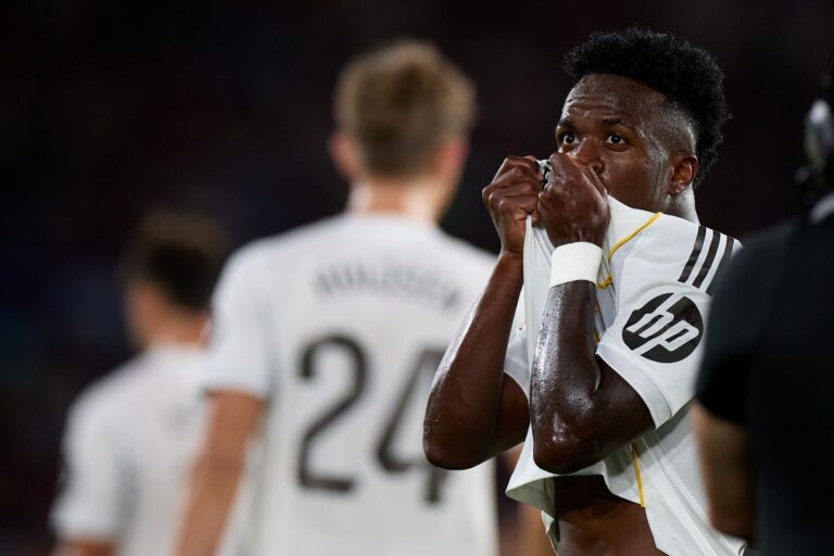 La Liga: com gol de Vini Jr., Real Madrid goleia e segue na liderança