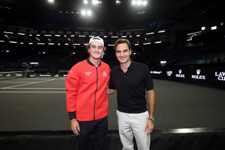 Roger Federer encanta a web em encontro com João Fonseca: “Finalmente”