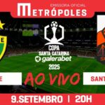 Veja Brusque x Santa Catarina pela Copa Santa Catarina