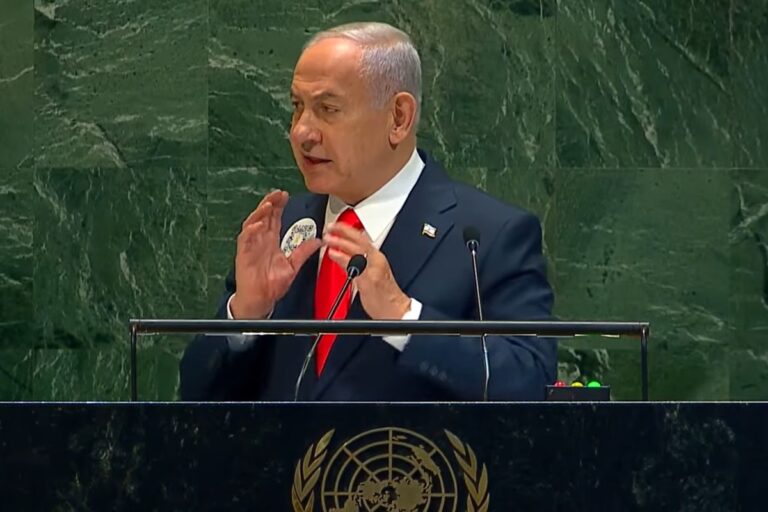 “Entreguem as armas e os reféns”, diz Netanyahu ao Hamas na ONU