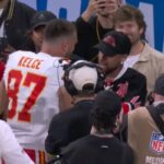 Vídeo: Neymar cumprimenta Travis Kelce, noivo de Taylor Swift