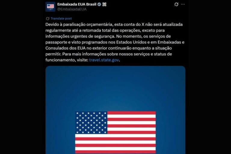 Perfil diplomático ligado a Trump suspende críticas ao Brasil durante paralisação política