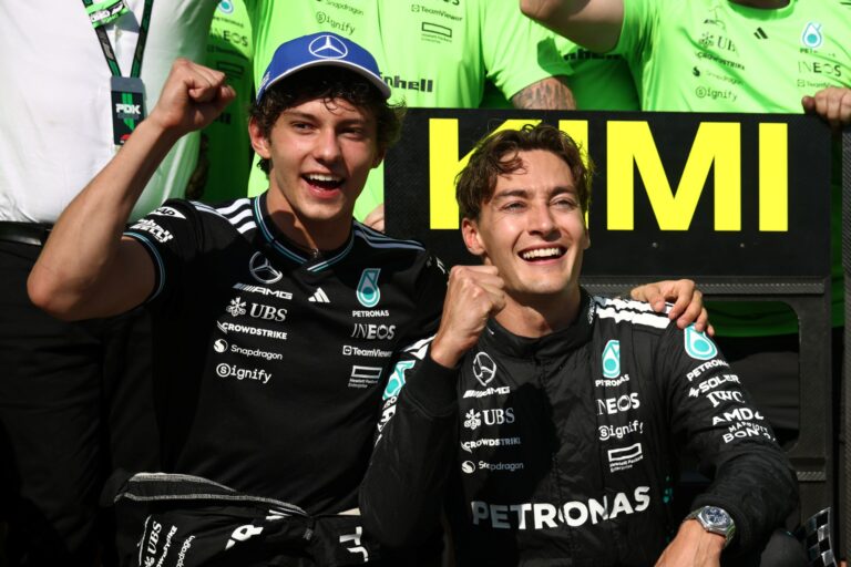 Mercedes confirma Russell e Antonelli para 2026. Confira o grid